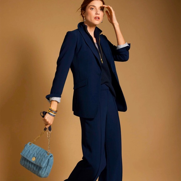 Talbot’s Easy Travel Blazer, 20 plus Indigo Blue EUC - Picture 4 of 8